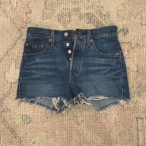 Levi’s 501 High Waisted Denim Shorts